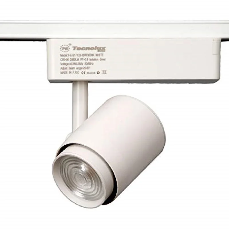 Foco De Carril Led, Pueden Ajustar El Ángulo De Luz, Colore Blanco 36W 4000K Luz De Dia