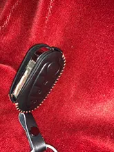 Funda con 3 botones para llave de coche, funda con Tapa de cuero genuino para llavero plegable de Alfa Romeo, Mito, Giulietta 159 Gta