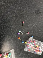 40 unids/lote de materiales de laboratorio Dental, cierre de nailon colorido, pequeño pulidor de pulido plano, cepillos de Prophy, producto de dentista, herramienta al por mayor