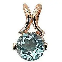 

Aloris pendant with 1 Topaz in red gold