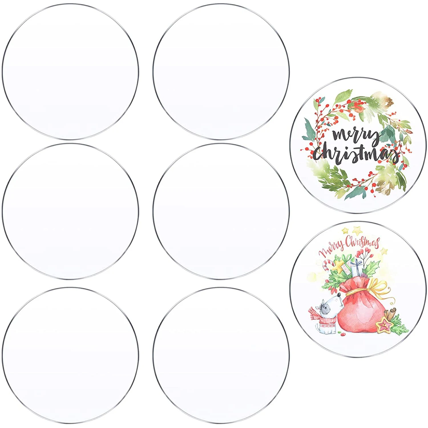 Cake Engraving DIY Craft Sand 18 Pieces 4 inch Clear Acrylic Sheet 0.08 Inch Thick Acrylic Panel Circles Clear Disc Transparent Round Acrylic Sign for for Picture Frame Painting Cricut Cutting 