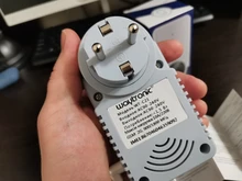 Enchufe de la UE, enchufe inteligente GSM, inglés, ruso, SMS, Control remoto, temporizador, controlador de temperatura con Sensor, enchufe de toma de corriente