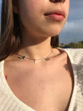 Gargantilla de mariposa de LATS para mujer, Collar llamativo con cadena de color dorado, mejores joyas brillantes para fiesta, novedad de 2020
