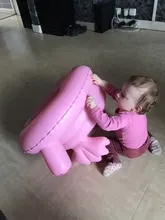 ¡Caliente! Silla para bebés inflable de PVC, Silla de comedor, Rosa, Verde, juego portátil, taburete de aprendizaje