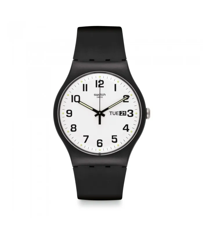 Swatch дважды новые Gent ЧАСЫ 41 мм оригинальные SUOB705