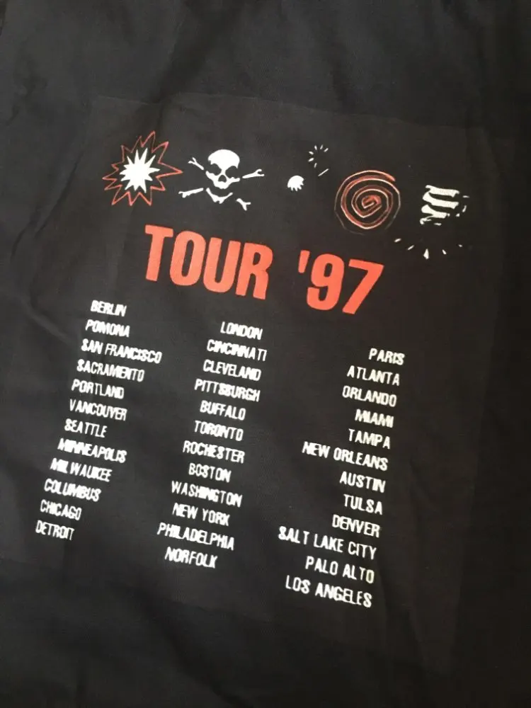 KMFDM TOUR 97 RARE BLACK Mens T-Shirt 