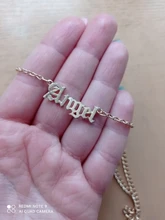 Conjunto de tobilleras de mariposa rosa para mujer, tobillera con letra dorada, cadena de Ángel, pulsera de tobillo para pie, joyería de playa de verano