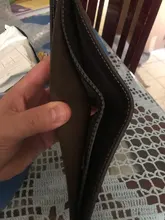 Billetera de cuero de negocios para Hombre, Billetera de marca de lujo, monedero delgado para Hombre, Billetera delgada para tarjetas de crédito, Portafoglio