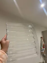 Organizador de exhibición de esmalte de uñas acrílico, 2-3-4-5-6-7 capas, manicura, cosméticos, soporte para presentación de joyería, caja de maquillaje de acrílico transparente