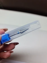 Dmoley-brocas de cerámica y tungsteno para uñas, accesorios para manicura, taladro eléctrico, Color rosa/Negro/azul, 4 colores