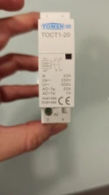 Din Rail Modular Contactor 50/60hz 220V/230V 2no 2nc Household 2P 25A TOCT1 1NC 1NO