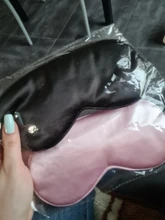 Las mujeres de seda imitada antifaz para dormir de viaje portátil parche Ojo de siesta parche venda de reposo de la cubierta de ojo máscara de dormir noche visera