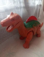Dinosaurio eléctrico que camina, juguete de dinosaurios brillantes con sonido, modelo de animales para niños, regalo interactivo