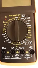 Multímetro Digital profesional DT9205A, medidor Manual de rango de voltaje, valores eficaces verdaderos, probador de transistores, herramienta de electricista