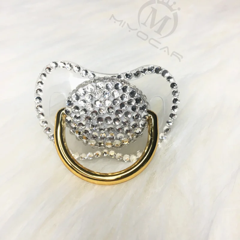 MIYOCAR ручной работы bling Красочные Стразы соска королева и король стильная соска пустышка идеальный подарок ребенка showe PBC