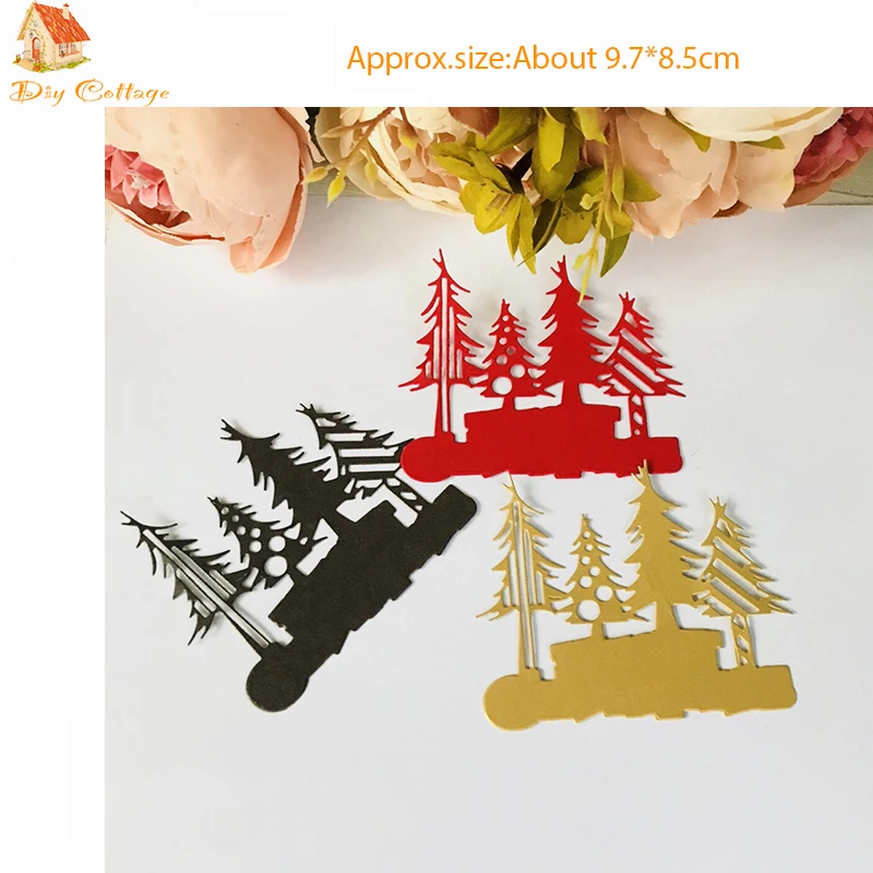 

Christmas tree Dies Metal Cutting Dies Stencil for DIY Scrapbooking Decorative Embossing Craft Dies Cut Paper Cards Tool 2019