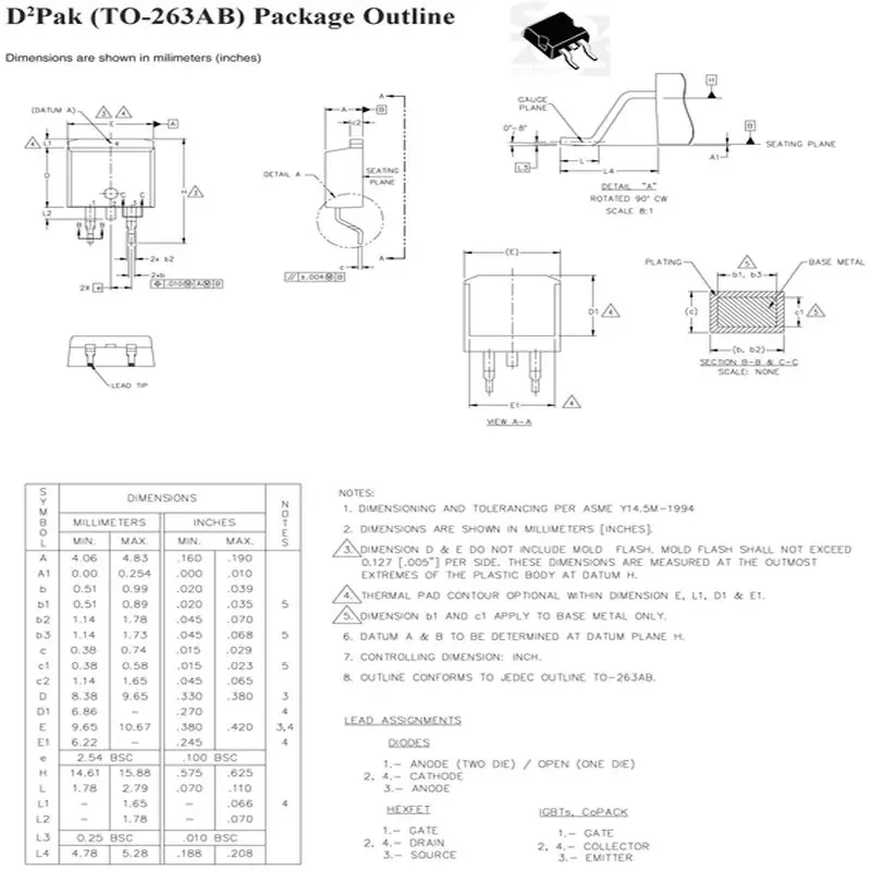 IRF530SPBF в корпусе D²Pak | Электронные компоненты и принадлежности