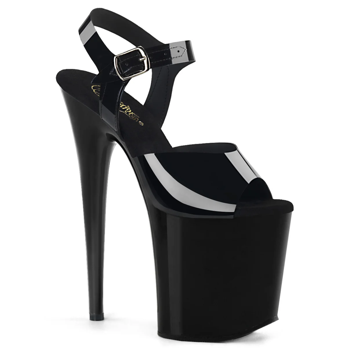 Стрипы силиконовые Pleaser черные FLAM808N/BTPU/M | Обувь
