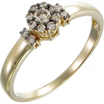 

Sargon jewelry ring with 13 diamonds in Yellow Gold