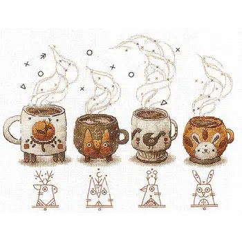 

X-05 embroidery set 'coffee keeper '22,5*17 cm
