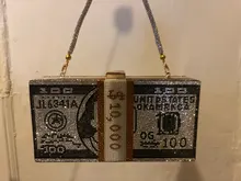 Cartera con pedrería y bolso de mano para dinero, cartera con pedrería de 10000 dólares, bolso de noche, bolso de hombro PARA CENA DE BODA