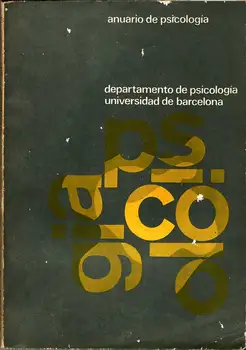 

Yearbook of Psychology N ° 27. 1982 (2)