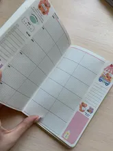 Bentoy Milkjoy-Colgante para diario, 90 Uds., oso, cuaderno, planificador de viaje, funda para Bloc de notas, diario de Corea, Japón