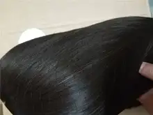 HENRY MARGU-pelucas sintéticas rectas, color negro y marrón, con resalte para mujeres, parte media, longitud del hombro, pelo Bobo resistente al calor