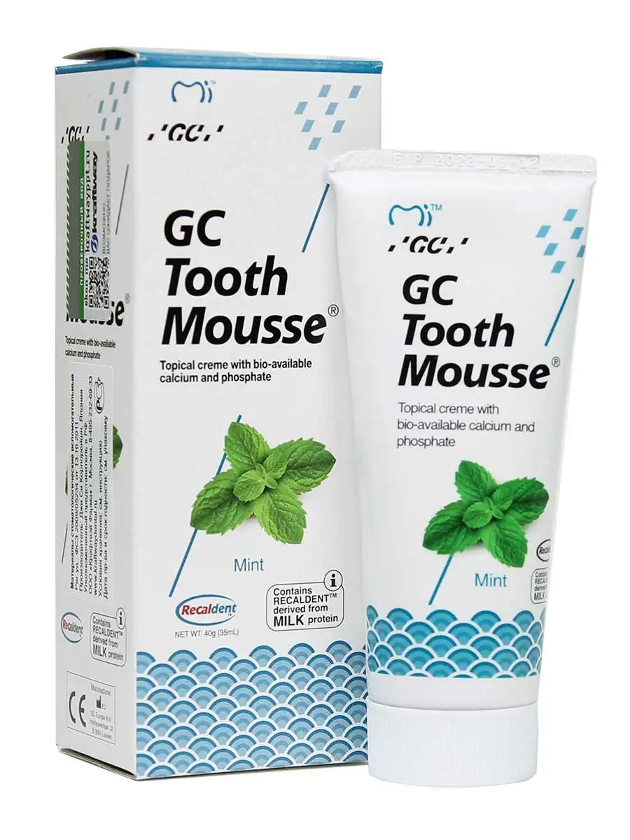 Зубной гель GC Tooth Mousse Тус Мусс Мята 40гр (35мл) | Красота и здоровье