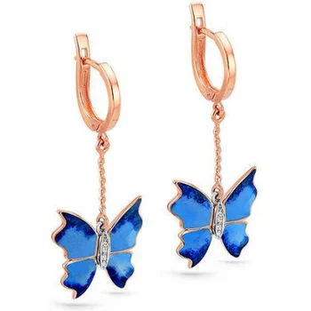

Kabarovsky earrings with 6 diamonds in red gold