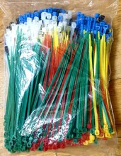 Cable-Organizer Wire-Strap Zip-Ties Ties-Color Self-Locking-Cable Velcro Plastic Nylon