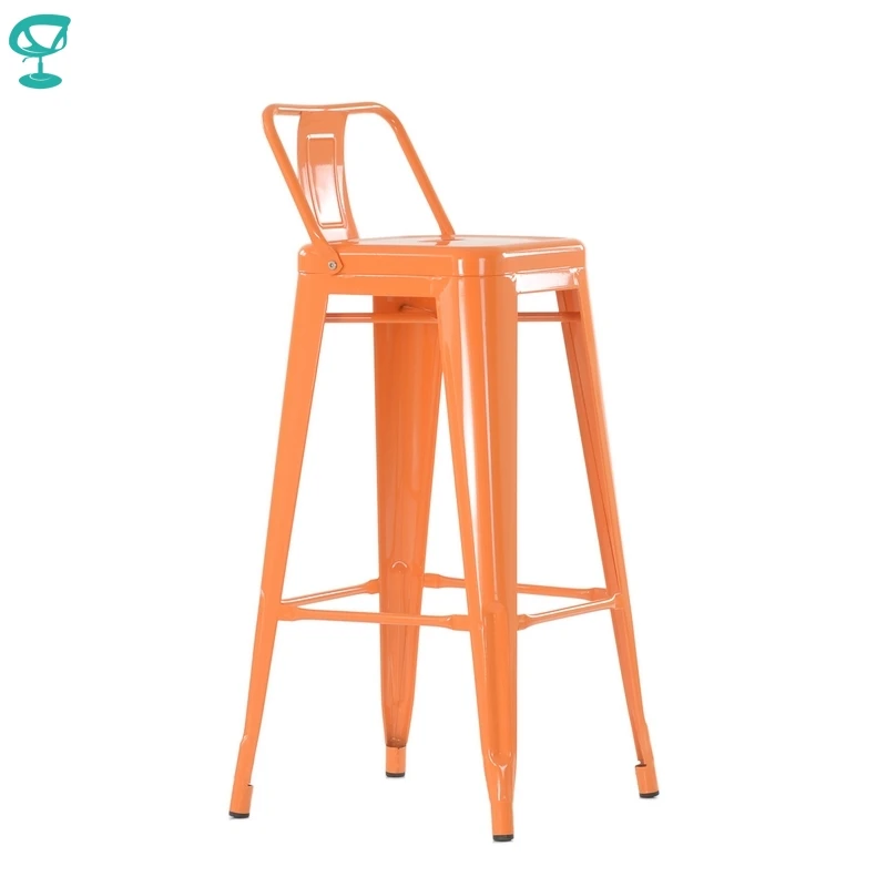 Barneo N-242 высокий барный стул металлический 14 цветов на выбор высокий стул для кафе стул для барной стойки стул для бара дизайнерский стул уличный стул для кухонной барной стойки по России