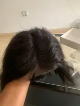Siyo Bob corto pelucas recto brasileño pelucas de cabello humano 4x4 de cierre de encaje peluca negro mujer sacó Peluca de encaje 100% pelo Remy