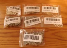 100-200 Uds ojo cabeza pines 20 25 30 35 40 45 50 mm alfileres con ojetes conclusiones para la fabricación de la joyería Diy accesorios de joyería suministros