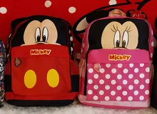 2018 dibujos animados Mickey niños mochilas/chico s kindergarten mochila/chico bolsas de la escuela/bolso de los niños para niños y niñas envío gratis