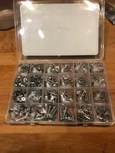 Ninejin-Juego de tornillos de cabeza hexagonal, 880 uds, M2, M3, M4, M5, acero inoxidable, hexagonal, cabezal redondo plano, surtido de Kit de tornillos