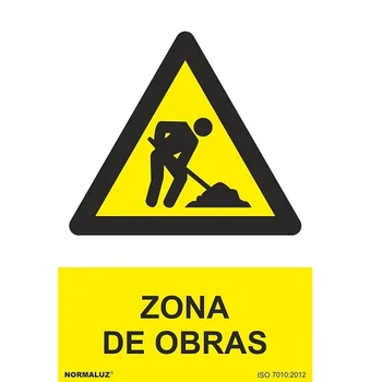 

Señal Zona De Obras PVC 21x30 Amarillo