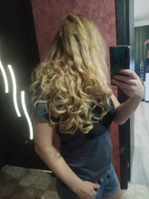 Leeons-extensiones de cabello con Clip 6H/613 #, conjunto de 6 unidades, 16 pinzas, cabeza completa, 55Cm, postizos de fibra sintética recta