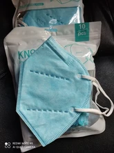 Mascarilla facial KN95 FFP2 con filtro CE, tapabocas antipolvo, 5-100 Uds.