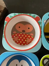 Cuencos de alimentación de bebé a prueba de caídas, cuenco de dibujos creativos de fibra de bambú, cuencos de arroz para niños, cuencos de sopa adicionales para comer al bebé