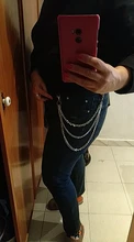 Cadena Punk en los pantalones vaqueros para hombre y mujer, llaveros, cadenas para pantalones, Hipster E Girl, accesorios de ropa