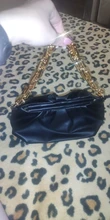 Bolso de mano de día para mujer, cadena dorada gruesa, pinza para masa, bolso de hombro, bolsa de hombro, Baguette plisado, 2021
