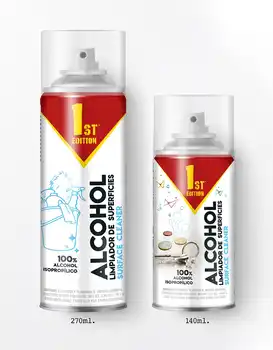 

Spray 100% isopropyl alcohol, surface cleaning, drying ultra fast, cleaning of objects that you use daily