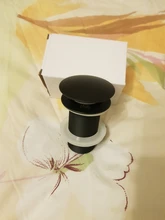 Faucet-Accessories Brushed Sink Drain Bathroom Basin Brass-Material Black White Pop-Up