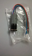 Luz LED de Metal resistente al agua, 19mm, botón de presión, arnés de cables, montaje de baño, interruptor a prueba de agua