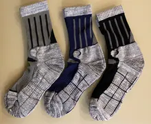 3 par/lote más gruesa de invierno térmico pesca calcetines de esquí de las mujeres de los hombres calcetines para correr y ciclismo deportes Thermosocks escalada senderismo Calcetines