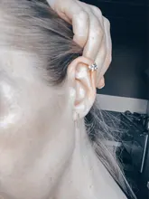 XIYANIKE-pendientes de plata de primera ley con forma de hoja para mujer, aretes pequeños, plata esterlina 925, Circonia cúbica, zirconia, circonita, zirconita, ajustable, hecho a mano