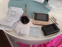 Topvico-visor de puerta con mirilla y vídeo detección de movimiento, timbre electrónico, cámara de seguridad, Ojo de vídeo, foto automática, batería de litio