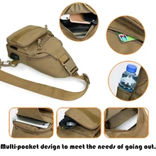 

Hiking Trekking Sling Bag USB Charging Shoulder Bags Fishing Outdoor Travel Military Backpack