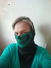 Mascarilla de esqueleto para ciclismo, máscara de calavera medio rostro, bufanda de fantasma multiuso para ciclismo